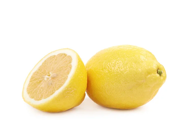 고립 된 슬라이스 레몬 과일 — 스톡 사진