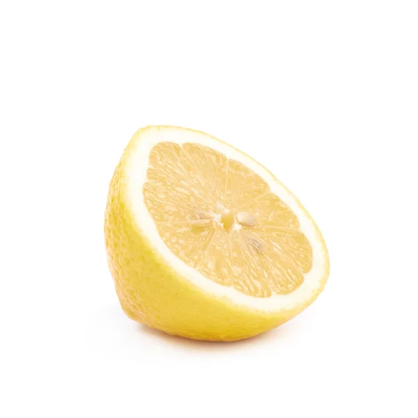 Half of a lemon fruit isolated — Stock Photo, Image