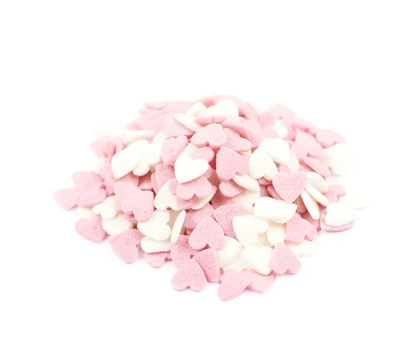 Pile of sugar sprinkles isolated — Stock Photo, Image