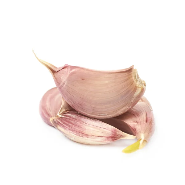 Pile of garlic cloves isolated — Stock Photo, Image