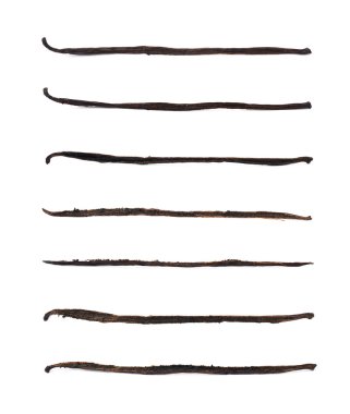 Vanilya pod meyve izole kurutulmuş