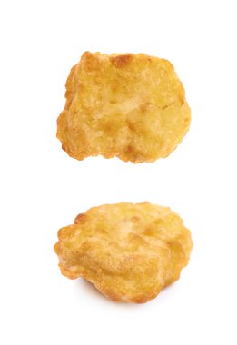 Ekmekli Tavuk nugget kompozisyon izole