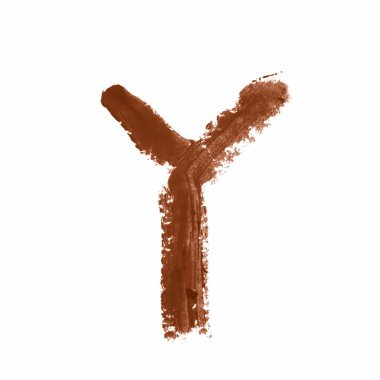 İzole tek abc harf sembol