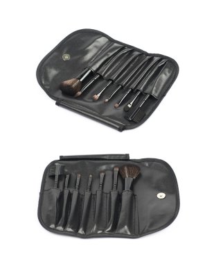 Makyaj araçları büyük çanta izole