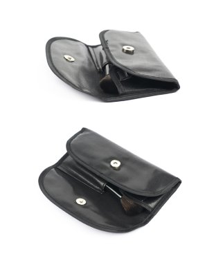 Makyaj araçları büyük çanta izole