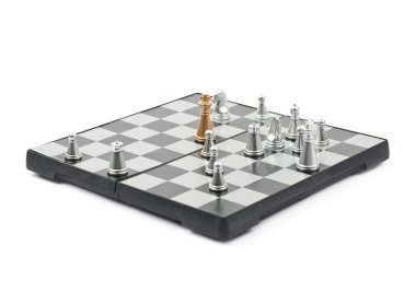 Satranç tahtası kompozisyon izole