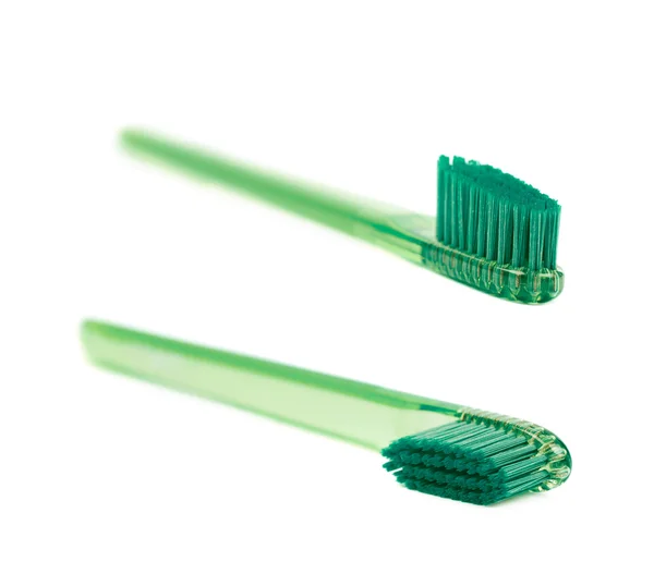 Plastic toothbrush isolated — Stock Photo, Image