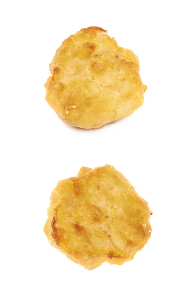 Panerad kyckling nugget sammansättning isolerade — Stockfoto