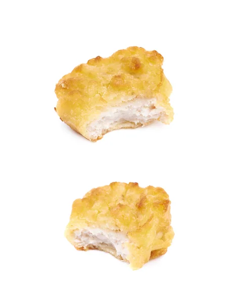 Breaded chicken nugget composition isolated — Stock Photo, Image