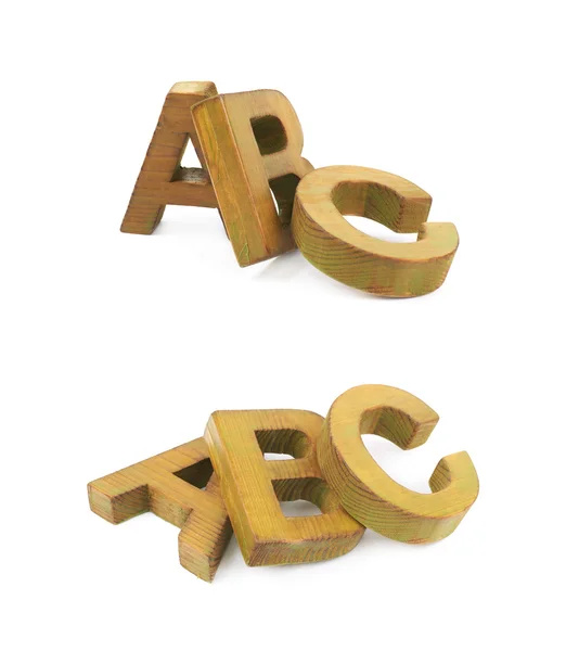 ABC dopisy složení izolované — Stock fotografie