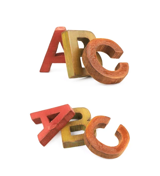 分離された Abc の文字構成 — ストック写真