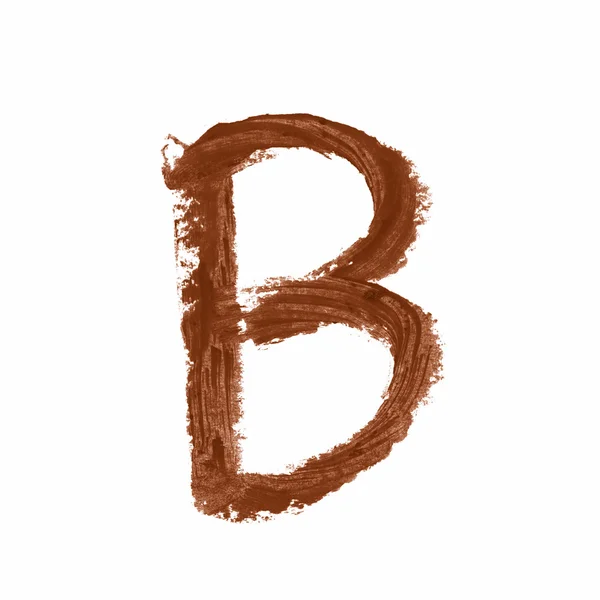 Enda abc brev symbolen isolerade — Stockfoto