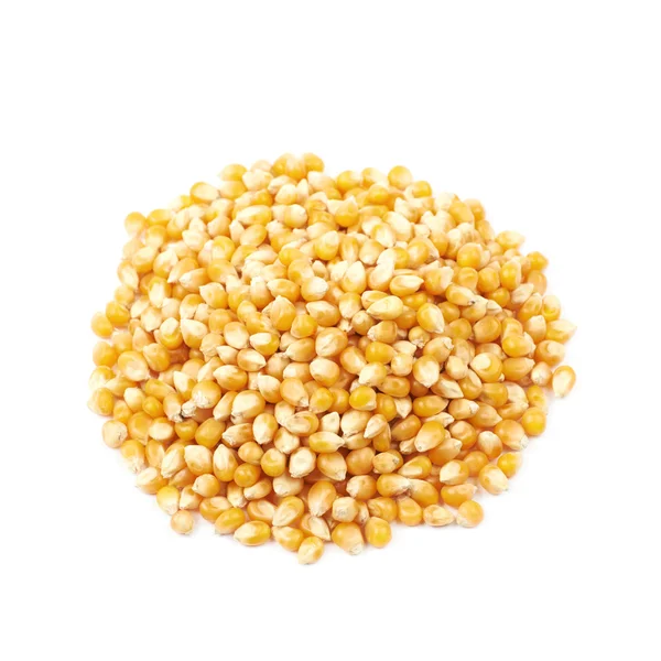 Pile of corn kernels isolated — Stock Photo, Image