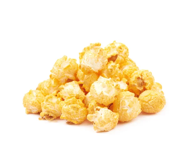Pile of popcorn flakes isolated — Stock Photo, Image