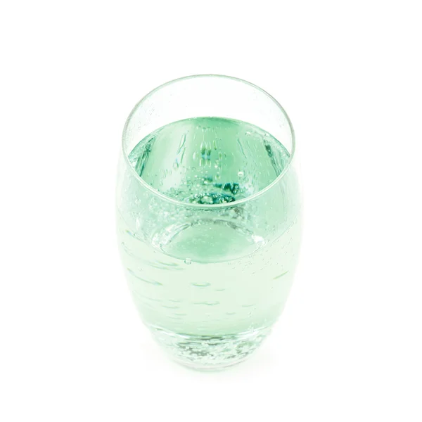 Groot glas limonade geïsoleerd — Stockfoto