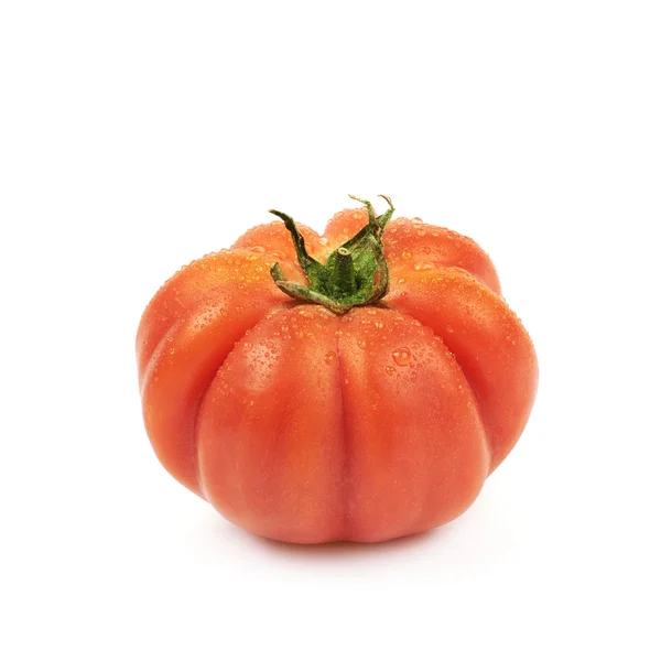 Ripe red beef tomato isolated — Stock Photo, Image