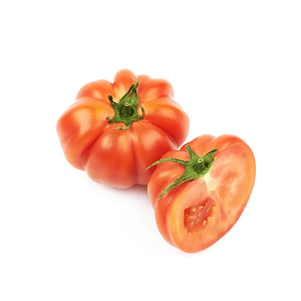 分離された肉の赤熟したトマト — ストック写真