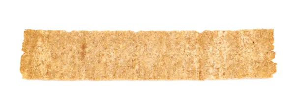 Jeden chleb chrupiąca żetony na białym tle — Zdjęcie stockowe