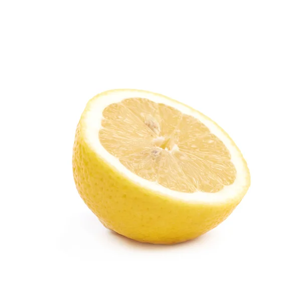 Half of a lemon fruit isolated — Stock Photo, Image