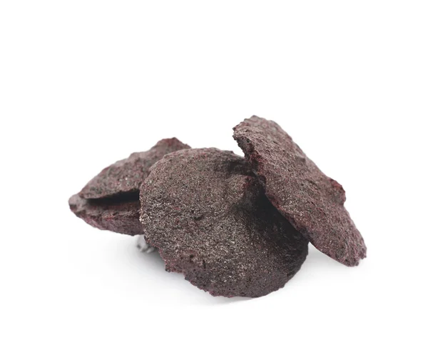 Black powder cookie isolated — Stock Photo, Image