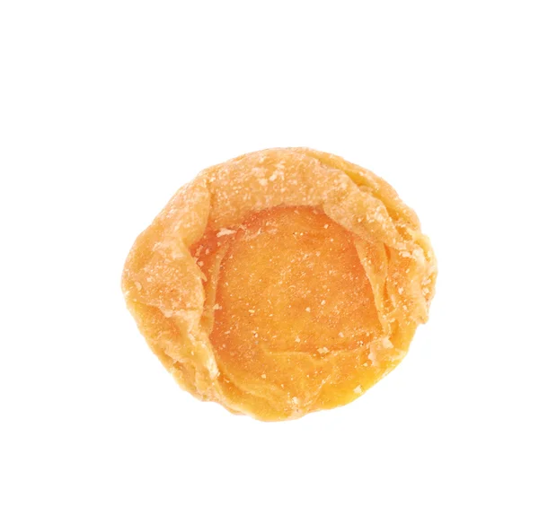 Одноразовий сушений абрикос ізольований — стокове фото