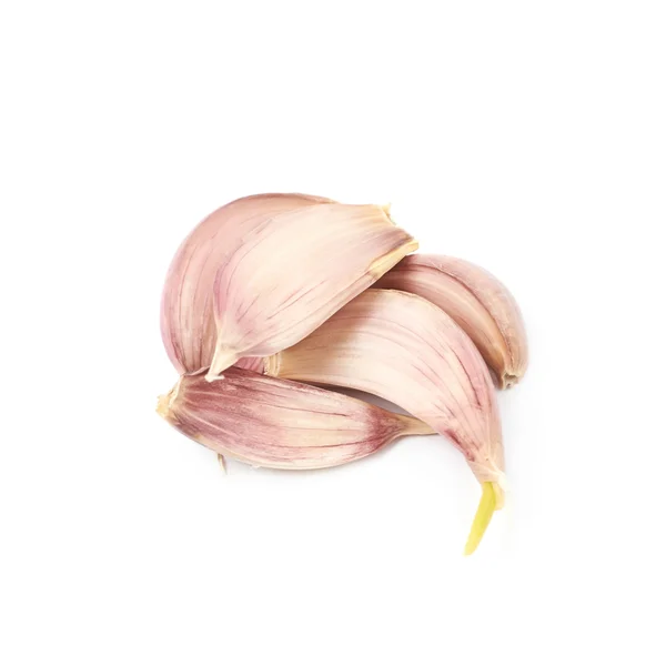 Pile of garlic cloves isolated — Stock Photo, Image