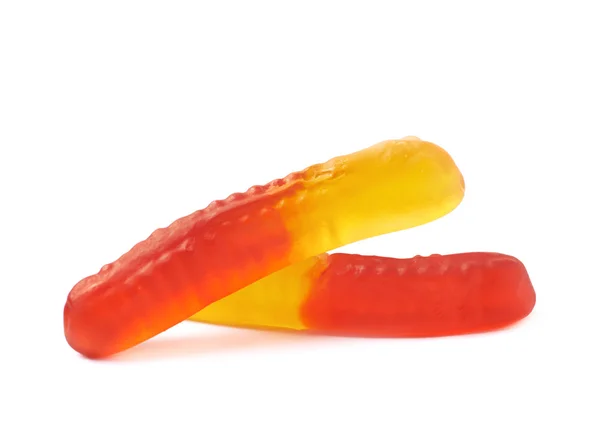 Gelatine gebaseerd worm snoep — Stockfoto