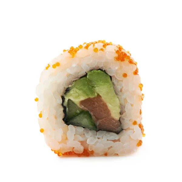 California salmon roll sushi na białym tle — Zdjęcie stockowe