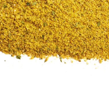 Sarı köri ile kaplı yüzey