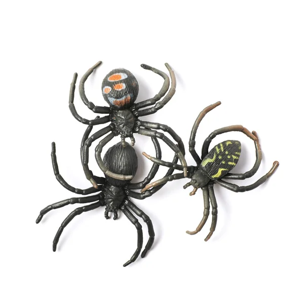 Brinquedo de aranha de borracha isolado — Fotografia de Stock