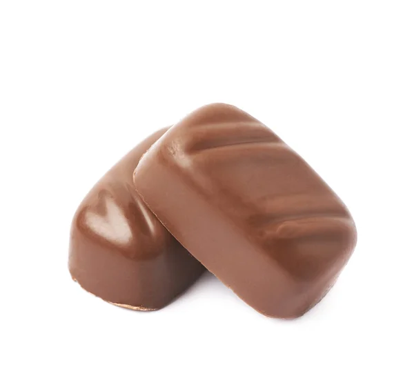 バーの孤立した小さなチョコレート菓子 — ストック写真