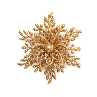 Altın Christmas dekorasyon yıldız izole