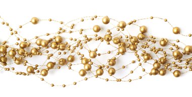 Boncuk garland iplik izole bir satýr