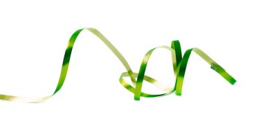 Kıvırcık ve parlak şerit izole