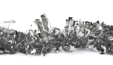 Hat izole bir tinsel Garland