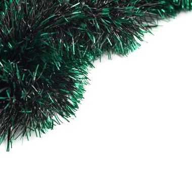 Tinsel garland arka plan kompozisyon
