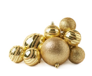 Decorational Noel topları yığını