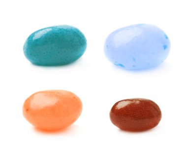 Tek jöle fasulye şeker izole