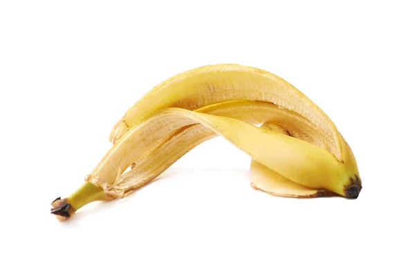 Banana peel huid geïsoleerd — Stockfoto