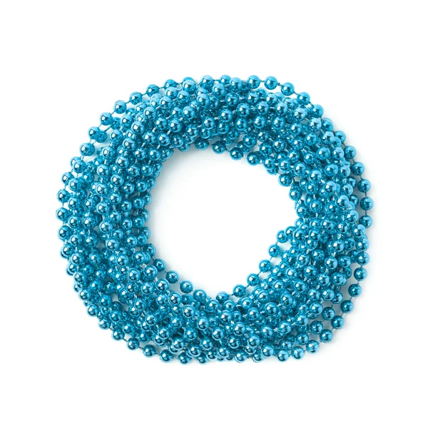 Beads garland round frame isolated — Stock Photo, Image