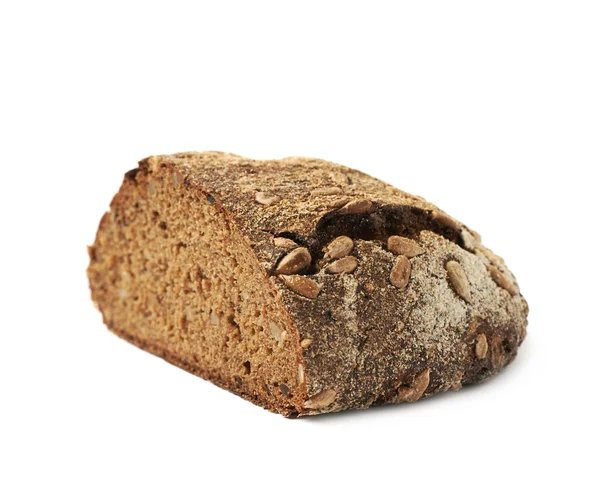 Половина хлебного рулета изолирована — стоковое фото