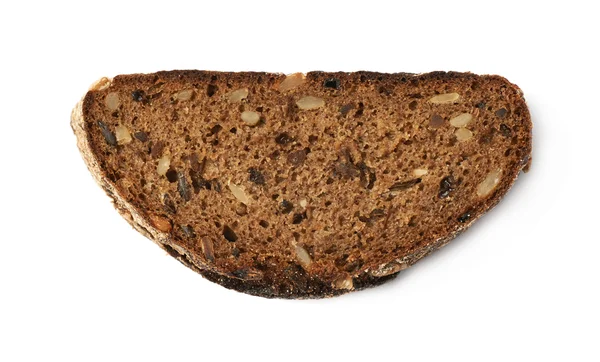 Jednego kawałka chleba na białym tle — Zdjęcie stockowe