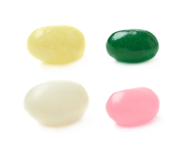 分離された単一のゼリー bean キャンデー — ストック写真