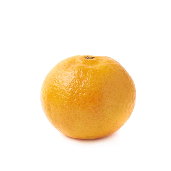 Één tangerine vruchten geïsoleerd — Stockfoto