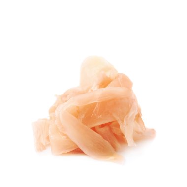 Turşu zencefil izole yığını