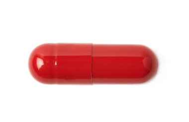 고립 된 빨간 약