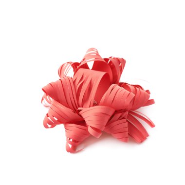 İzole decorational şerit hediye yay