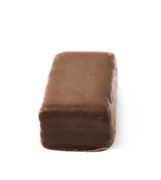 Barre chocolatée isolée — Photo