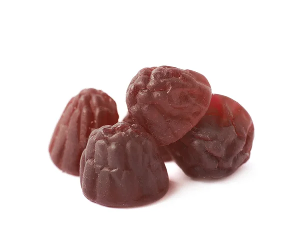Berry tvarované bonbóny izolované — Stock fotografie