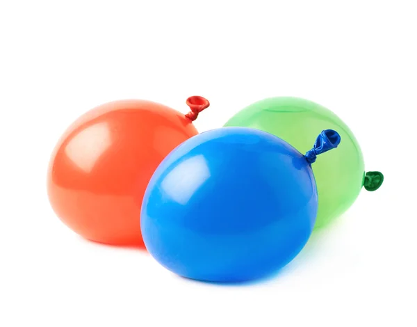 Mucchio di palloncini riempiti d'acqua isolato — Foto Stock